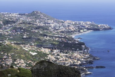 Miradouro görünümünden yapmak cabo Girao manzarası funchal