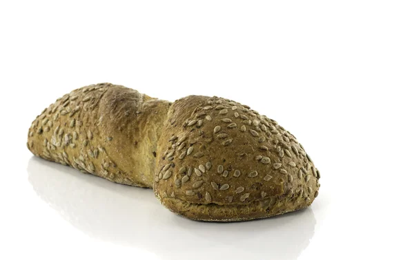 Homemade fresh bread on white — Stock Photo, Image