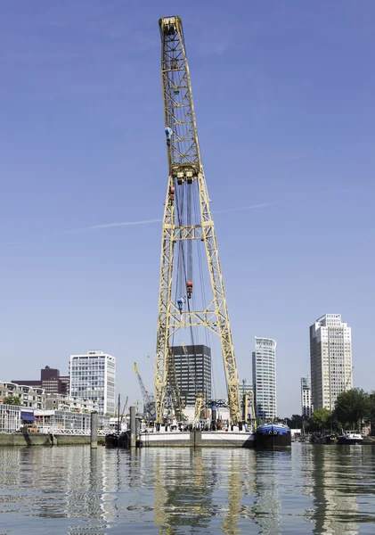 Duży dźwig w Rotterdamie — Zdjęcie stockowe