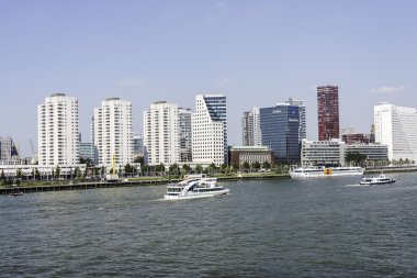 manzarası rotterdam maas Nehri ile