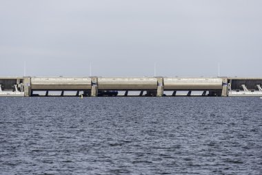 Hellevoetsluis deltaworks yakın haringvlietsluizen