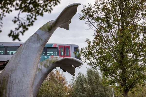 Metro accident in Spijkenisse — Stock Photo, Image