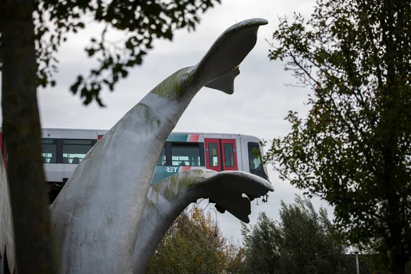 Metro accident in Spijkenisse — Stock Photo, Image