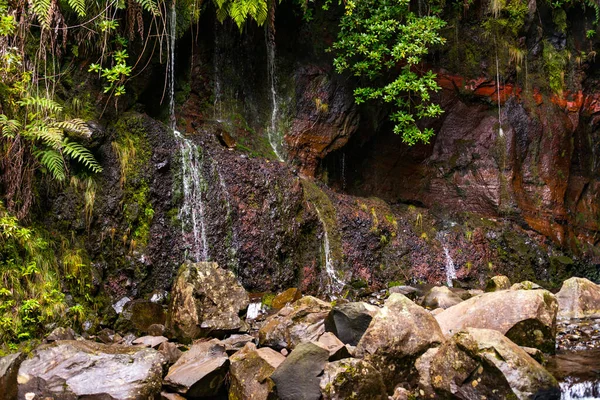 マデイラ島の滝25フォント — ストック写真