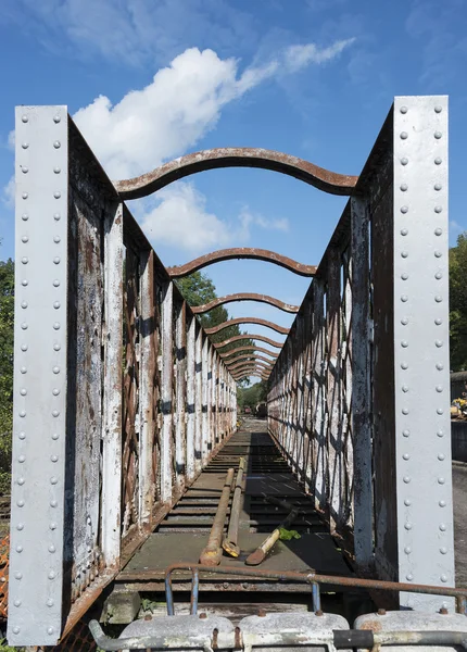 Old rusted train at trainstation hombourg — Stock Photo, Image