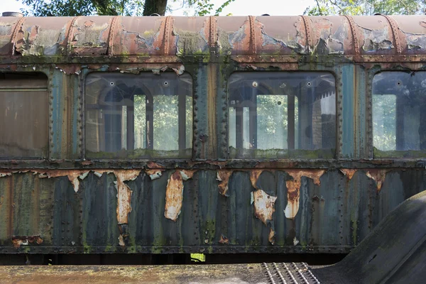 Eski paslı tren trainstation hombourg — Stok fotoğraf