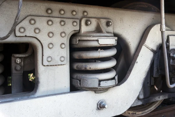 Détail des roues et de la construction du train — Photo