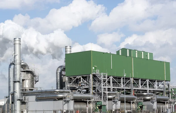 Industry with pollution vessels pipes and other equipment — Stock Photo, Image