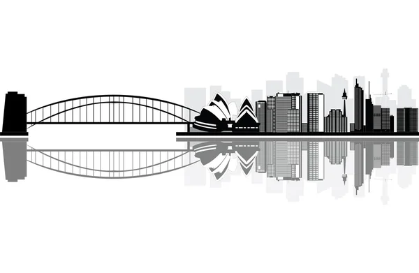 Sydney skyline australie — Image vectorielle