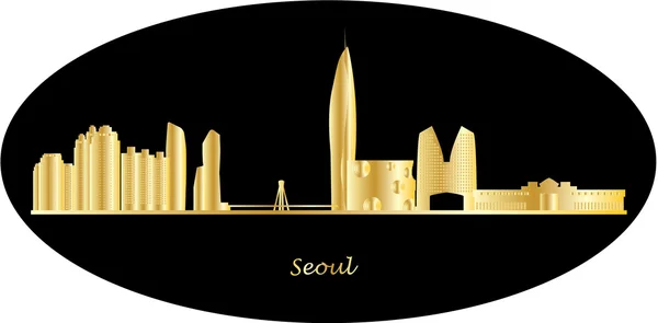 Seoul Corea città skyline — Foto Stock