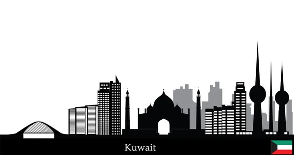 Panorama Kuvajtu — Stockový vektor
