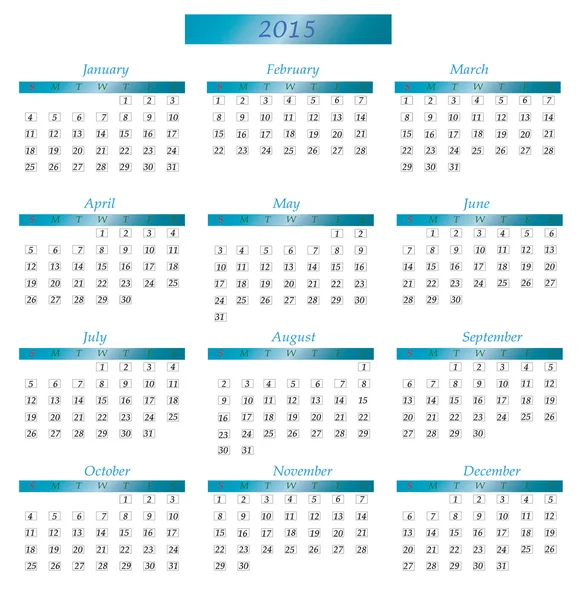 Calendario del nuovo anno — Foto Stock