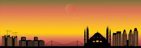 Skyline van de stad Istanbul — Stockfoto