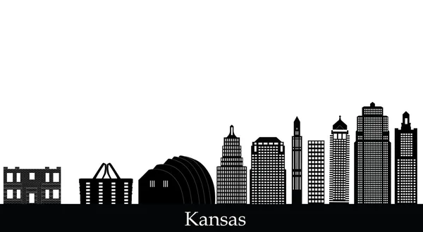 Kansas Şehri Skyline — Stok fotoğraf