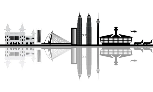 Kuala Lumpur şehir silueti — Stok fotoğraf