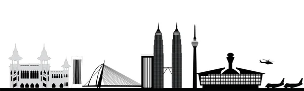 Ciudad de Kuala Lumpur skyline — Vector de stock