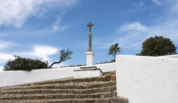 Cross at the staircase — Stock Photo, Image