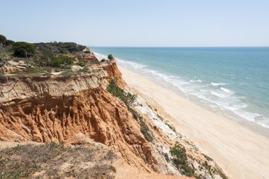 Praia da Falesia, uçurumlar