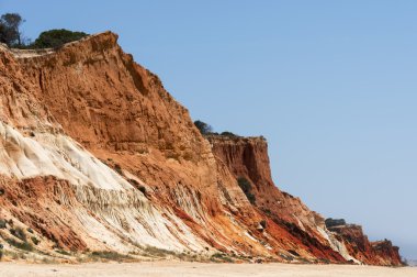Praia da Falesia, uçurumlar