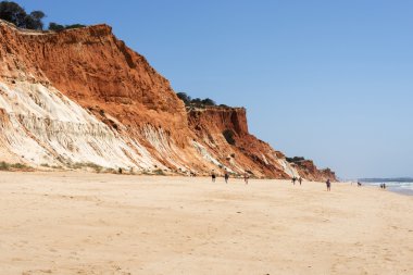 Praia da Falesia, uçurumlar