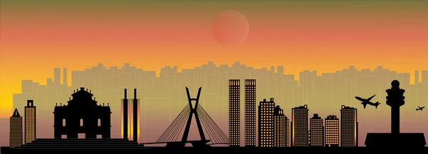 Sao Paulo Şehri ufuk çizgisi