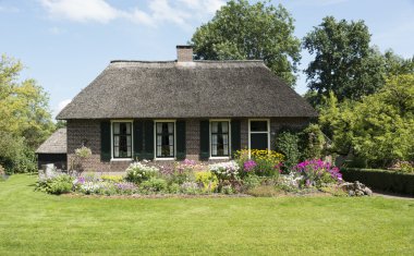 giethoorn Hollanda'da tipik ev