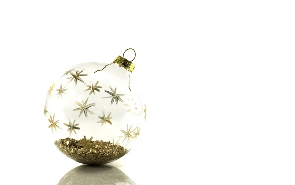 Christmas ball transparent on white — Stock Photo, Image