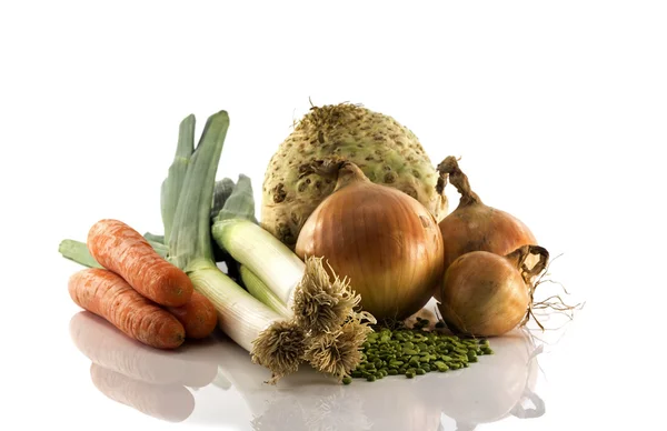 Minestra ingrediente verdure — Foto Stock