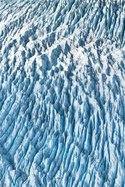 Detalle Aéreo Grietas Hielo Glaciar Colonia Valle Matanuska Susitna Suroeste — Foto de Stock