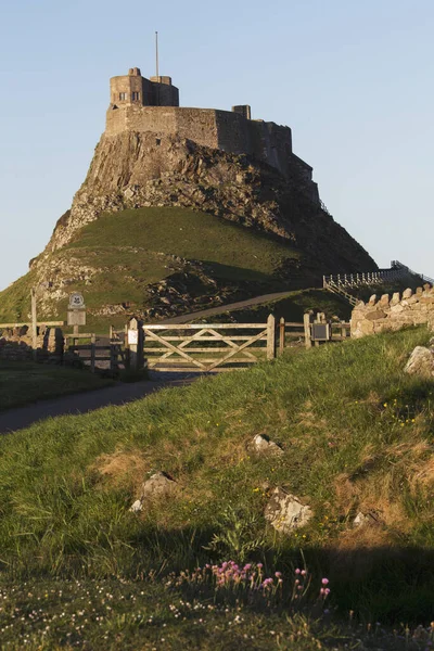 Castillo Lindisfarne Lindisfarne Northumberland Inglaterra —  Fotos de Stock