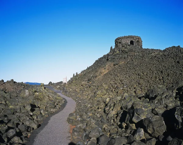 Lava Fields Mckenzie Pass Sisters Oregon Estados Unidos América — Fotografia de Stock