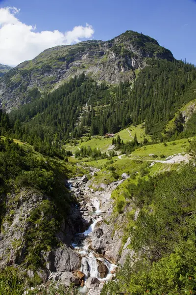 Höhenbachtal Nähe Holzgau Tirol Österreich — Stockfoto