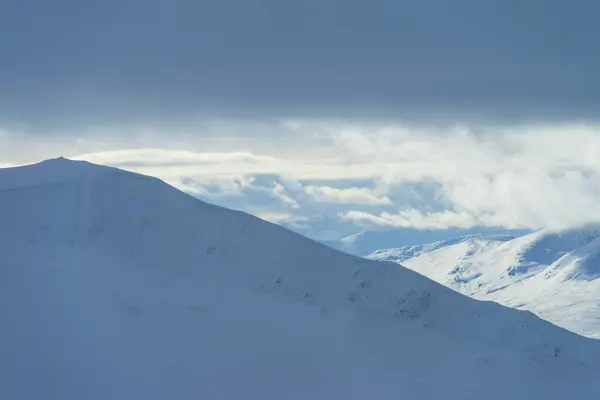 Beinn Chlachair Snow Laggan Scotland — Stock fotografie