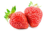 Картина, постер, плакат, фотообои "two ripe strawberries", артикул 76498589