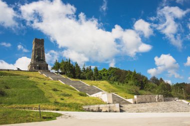 Bulgaristan Anıtı shipka görünümü.