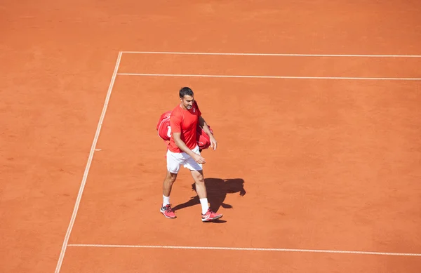 Nenad Zimonjic på Davis Cup, Belgrad 16 juli 2016 — Stockfoto