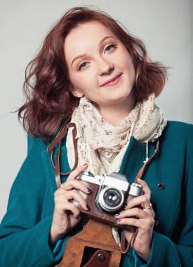 Kameralı güzel kadın.