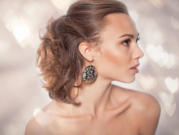 Beautiful model portrait in studio — Stock Photo, Image