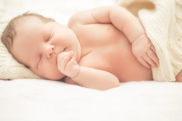 Sleeping infant boy — Stock Photo, Image