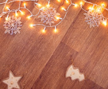 Noel çelengi ışıkları