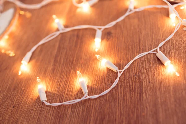 Vánoční věnec světla — Stock fotografie