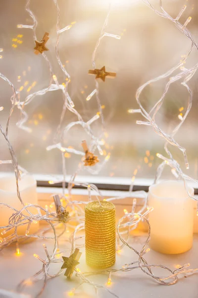 Decoratie Kerstverlichting — Stockfoto