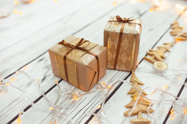 Kutuları Noel hediyeleri — Stok fotoğraf