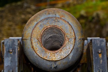 Macaristan 'daki Szigliget Kalesi' nde top.