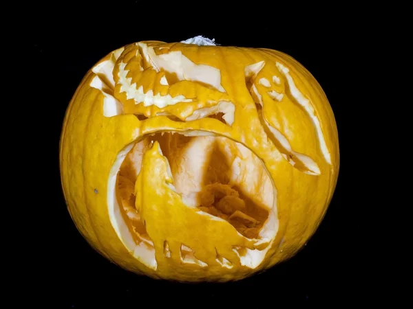 Vyřezávané dýně halloween — Stock fotografie