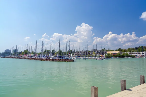 Hafen von Balatonfüred — Stockfoto