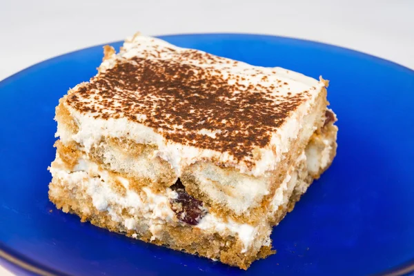 Tiramisu with blueberries — Stock Photo, Image