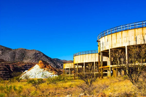 Verlassene Bergbaustrukturen Der Bandbergbauanlage Bisbee Arizona — Stockfoto
