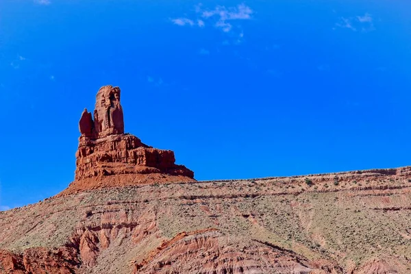 Rock Outcropping Νωρίς Πρωί Στο Monument Valley Γιούτα — Φωτογραφία Αρχείου