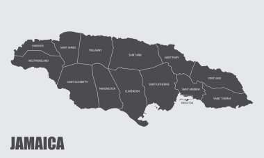 Jamaika idari haritası
